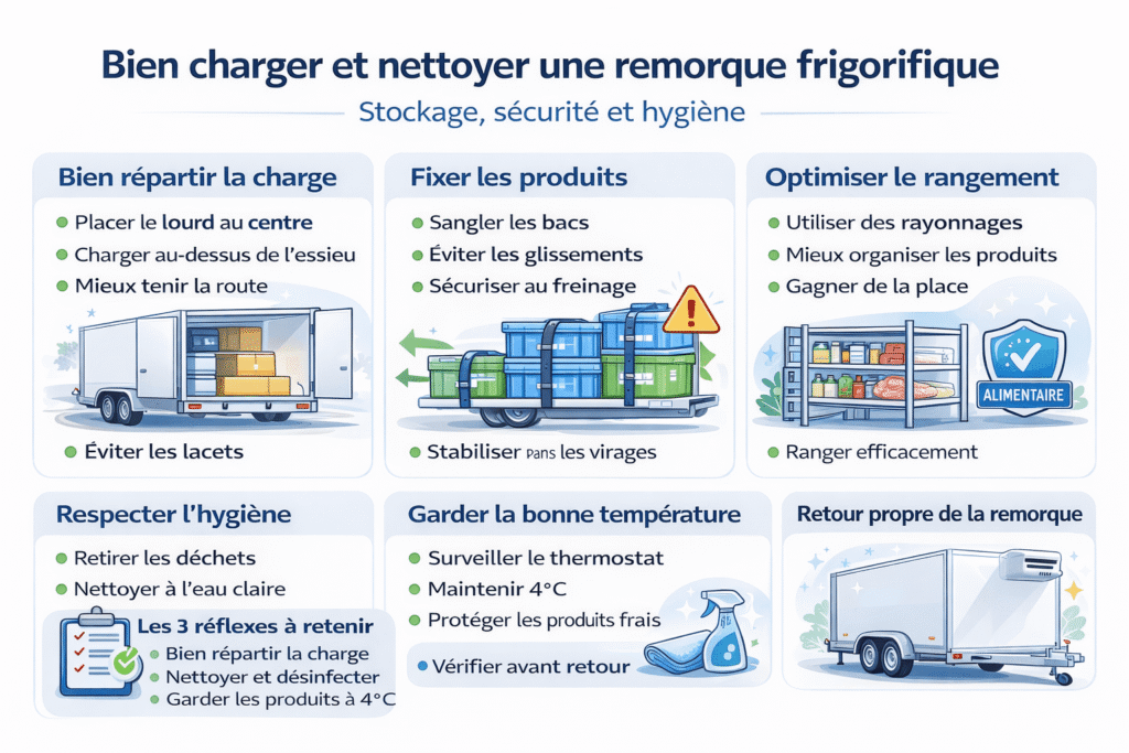 nettoyer une remorque