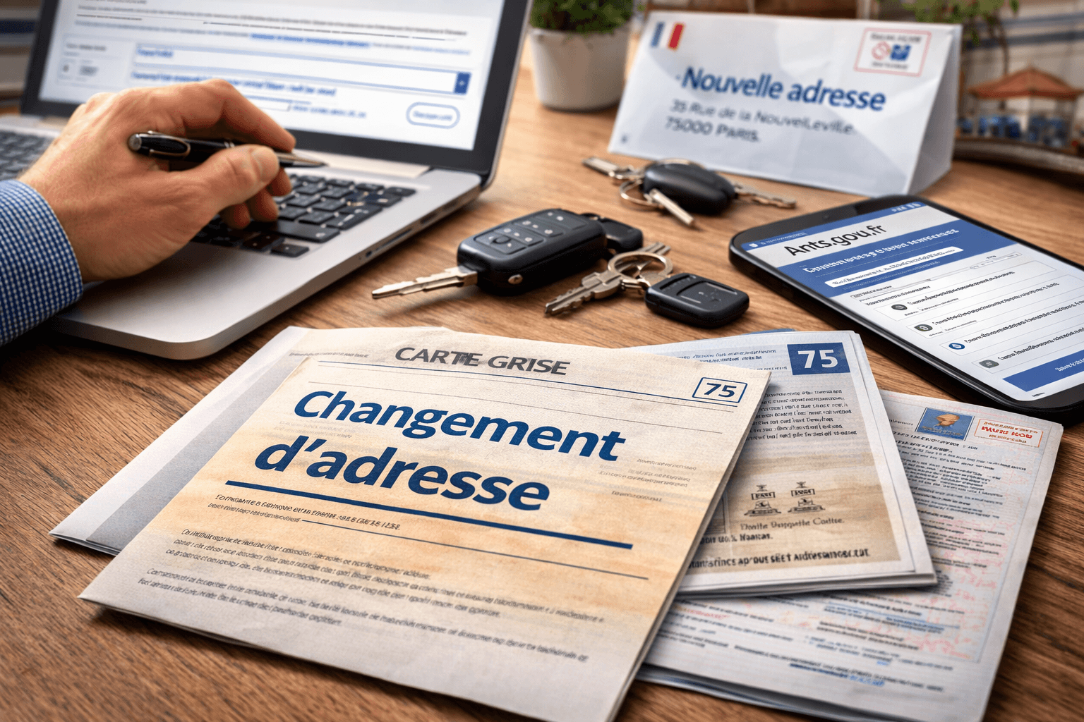 changement d'adresse
