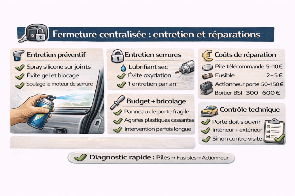 fermeture centralisée