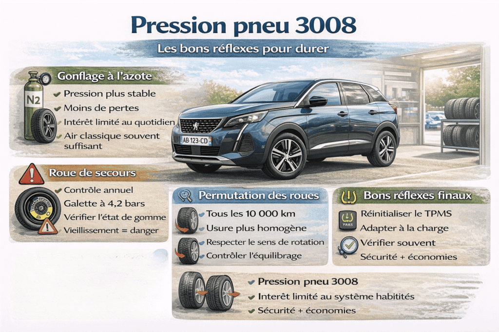 pression pneu 3008