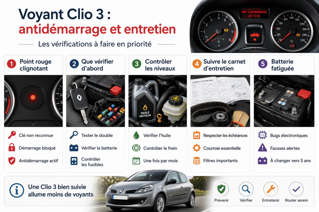 Voyant Clio 3