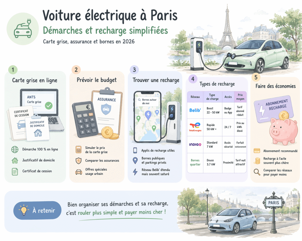 Voiture électrique à Paris